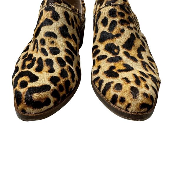 Crown Vintage Leopard Cheetah Print Calf Hair Booties Women's Size 6 - Picture 3 of 10
